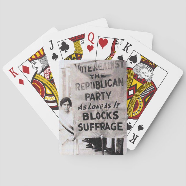 Baralho Protesto de Alice Paul (Verso)