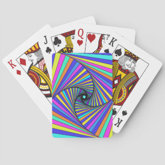 Baralho Psychedelic Spiral Rainbow Playing Cards – Vibrant