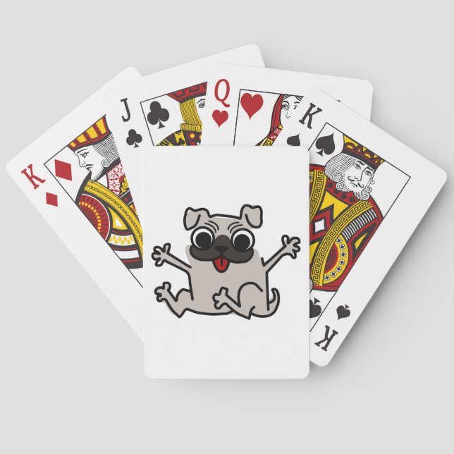 Baralho Pug feliz (Verso)