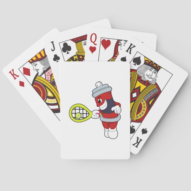 Baralho Pulverização em Tênis com suporte Tênis (Verso)