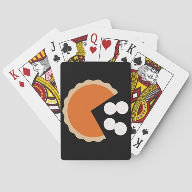 Baralho Pumpkin Pie Ação de Graças Humor Pumpkin (Verso)