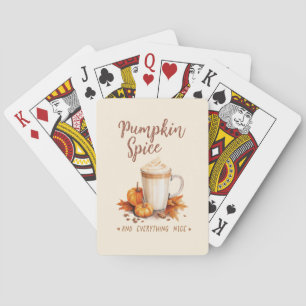 Baralho Pumpkin Spice - Folhagem de Latte e Outono