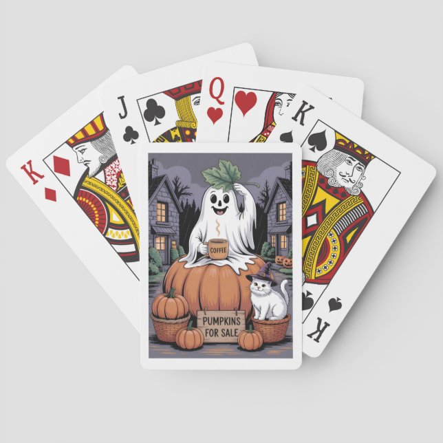 Baralho Pumpkins Para Vender E Caffeine Ghost Com Cat V2 (Verso)
