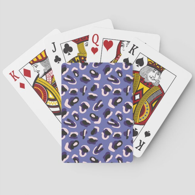 Baralho Purple Abstract Animal Print (Verso)
