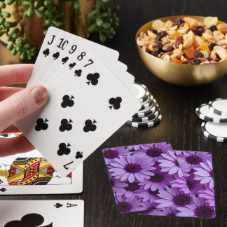Baralho Purple Flowers Classic Playing Cards