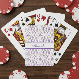 Baralho Purple Sage Green Lavender Custom Name