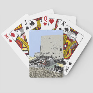Baralho Push Bike e Martello Tower Hythe Kent Tocando C