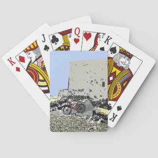 Baralho Push Bike e Martello Tower Hythe Kent Tocando C