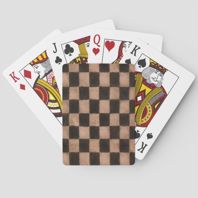 Baralho Quadrados Pretos Laranja   (Verso)