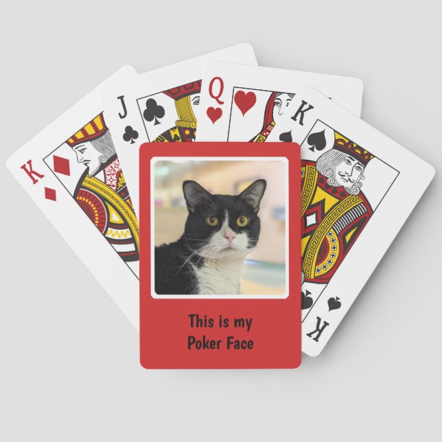 Baralho Quadro da Janela Vermelha de Fotografia Pessoal (Verso)