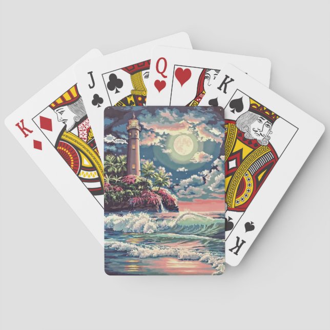 Baralho Quadro de jogadores de lanternas pintura personali (Verso)