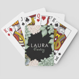 Baralho Quadro Floral e Foliar do País Verde Sage