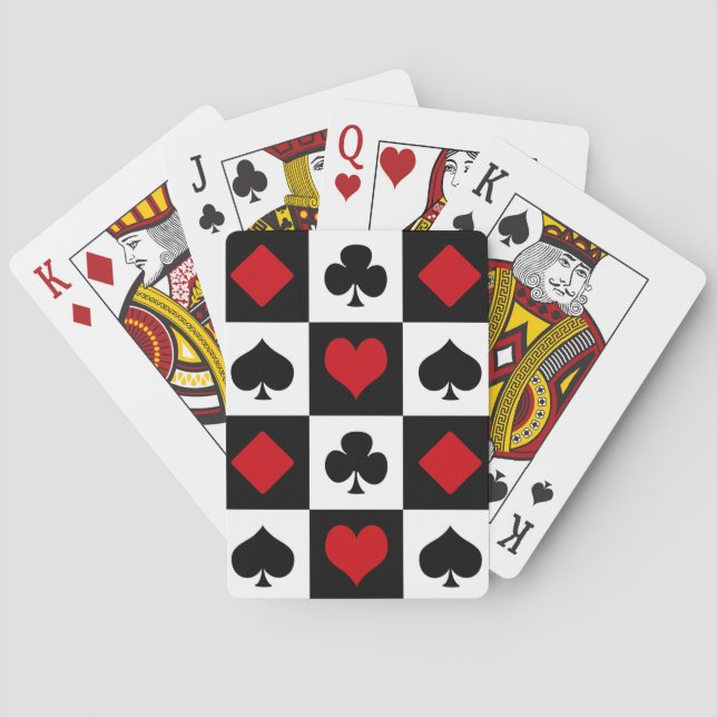 Baralho Quatro naipes de cartão (Verso)