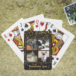 Baralho Quatro Pet ou Família Personalizada Fotografia Per