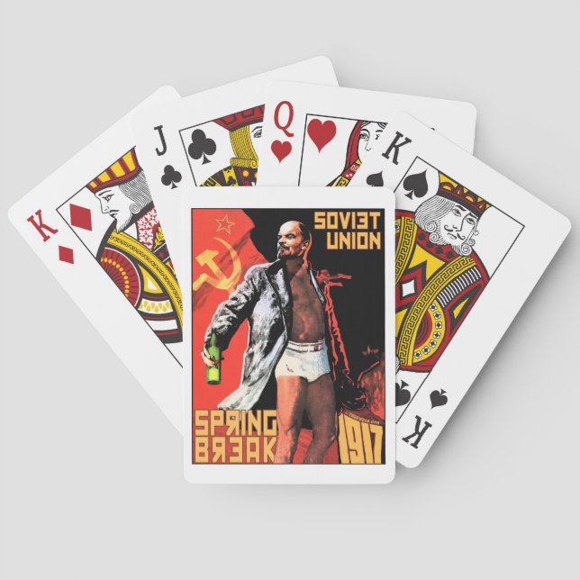 Baralho Quebra da primavera da União Soviética em 1917 (Verso)