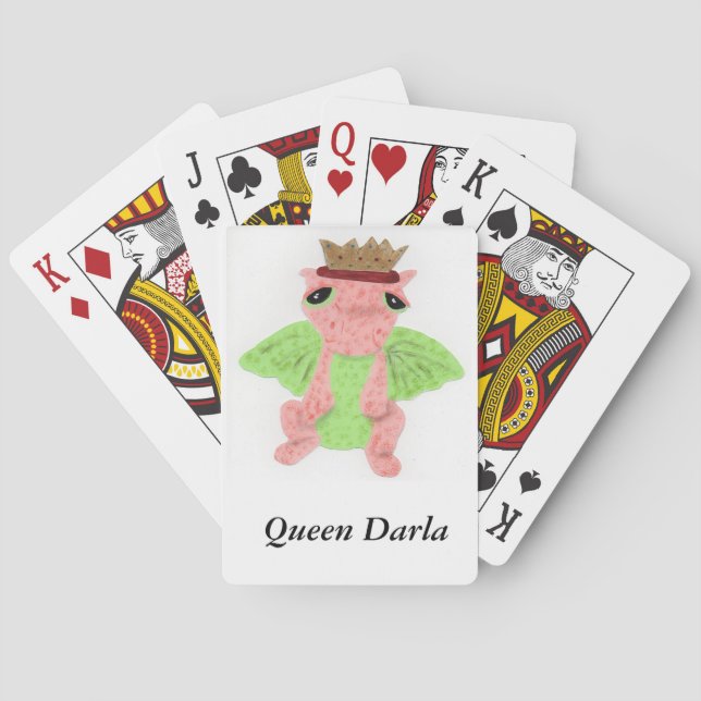 Baralho Queen Darla jogando cartas por JML (Verso)