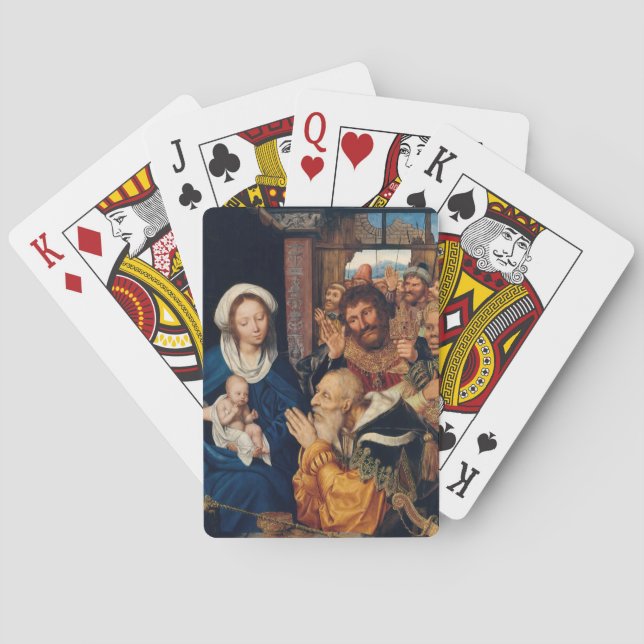 Baralho Quentin Matsys - A Adoração do Magi (Verso)