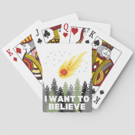 Baralho Quero Acreditar em Cartões Asteroides