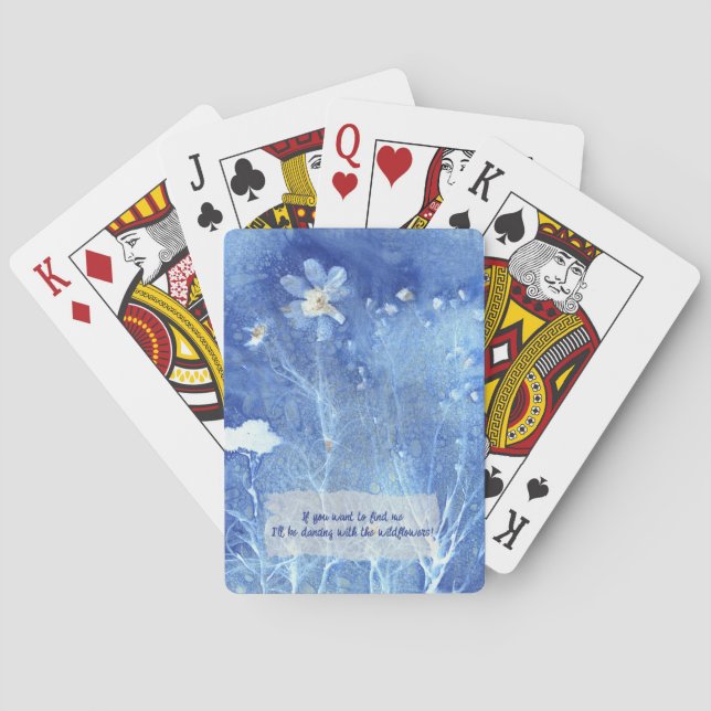 Baralho Quote Cód. Zen Quote Aquarela Floral (Verso)