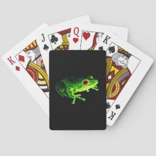 Baralho Rã Árvore Elétrica Verde Neon - Descrição de Anima