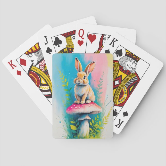 Baralho Rabbit Brilhante Colorido (Verso)