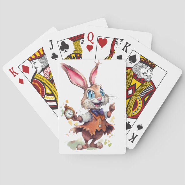 Baralho Rabbit com relógio (Verso)