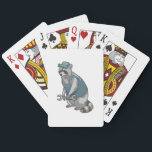 Baralho Racoon as Craftsman with Wrench<br><div class="desc">This design is the perfect gift for a birthday,  Christmas and other celebrations. It is suitable for women,  men and kids.</div>