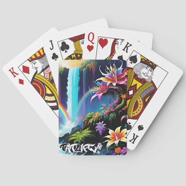 Baralho Rainbow Fantasy Forest Classic Tocando Cartões (Verso)