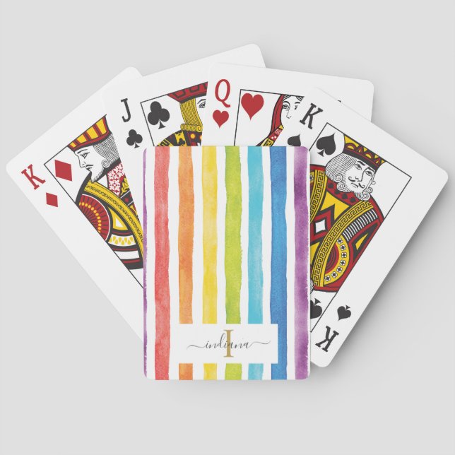 Baralho Rainbow Strike Monograma Script (Verso)