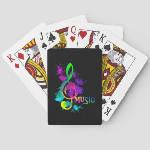 Baralho Rainbow Treble Clef Music Themed