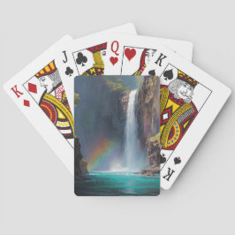 Baralho Rainbow Waterfall Fantasy Scene Playing Cards