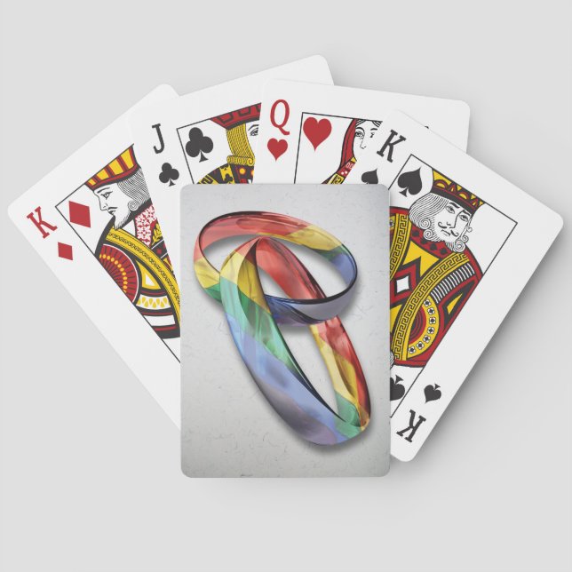 Baralho Rainbow Wedings para Igualdade de Casamento (Verso)