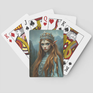 Baralho Rainha Elfa do Véu – Retrato de Fantasia