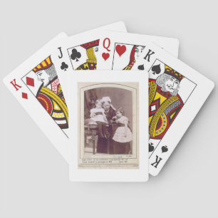 Baralho Rainha Victoria (1819-1901) com seus netos,
