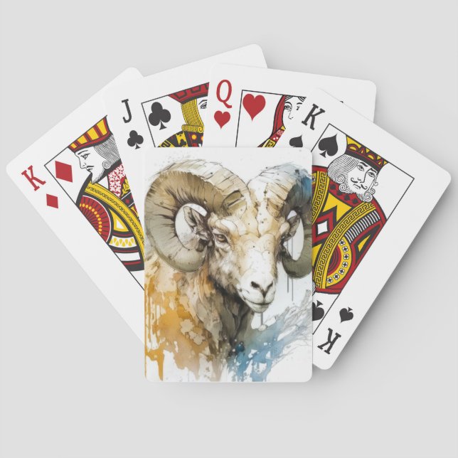 Baralho Ram Retrait Animal Painting Willife Outdoor Art (Verso)