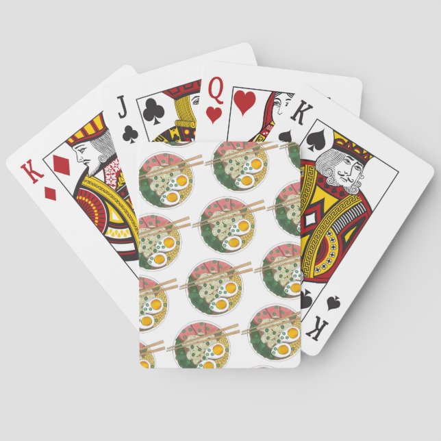 Baralho Ramen Noodles Bowl Restaurante de Comida japonês F (Verso)