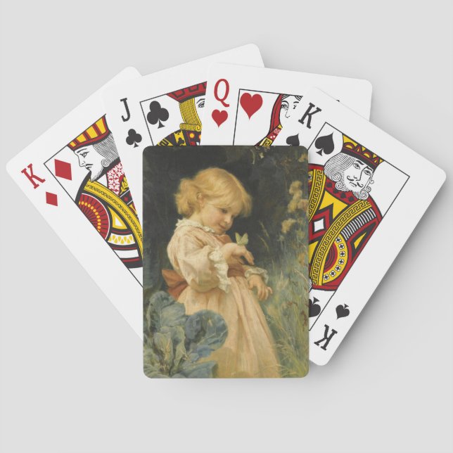 Baralho Rapariga com Borboleta Amarela (por Frederick Morg (Verso)