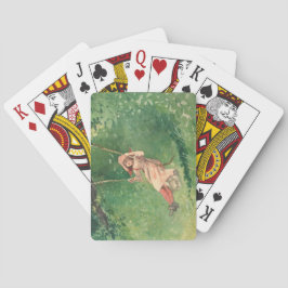 Baralho Rapariga em um Swing (Infância Rural) (Winslow Hom