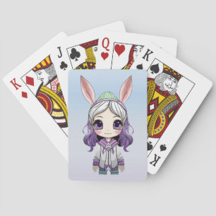 Baralho Rapariga Fantasma, Coelhinha, Jogando Cartões