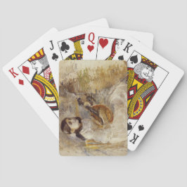 Baralho Rapariga Tocando Mandolin (por Berthe Morisot)