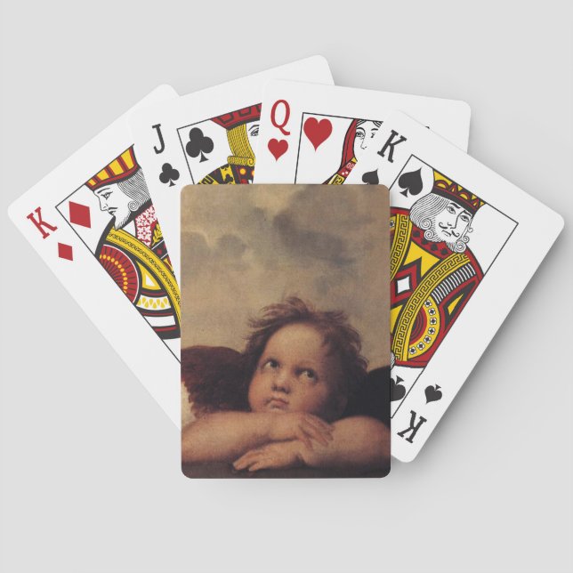 Baralho Raphael,Sistine Cherub (Verso)