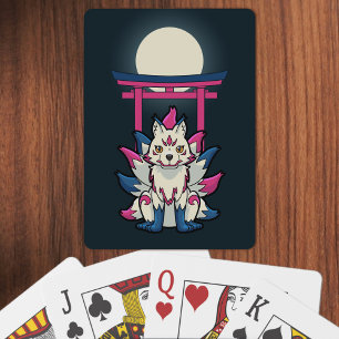 Baralho Raposa Japonesa De Nove Alfaces- Kyubi Kitsune