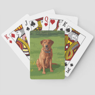 Baralho Raposa Vermelha Amarelo Labrador Cão de Retriever