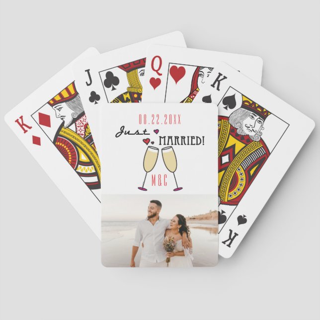 Baralho Recem casados de Fotografias do Champagne Hearts (Verso)