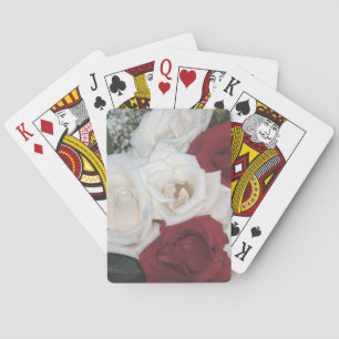 Baralho Red and White Roses Playing Cards