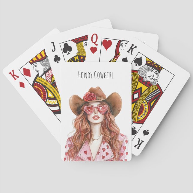 Baralho Red Head Cowgirl (Verso)