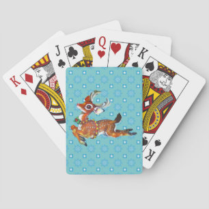 Baralho Red Nose Reindeer Vintage Art
