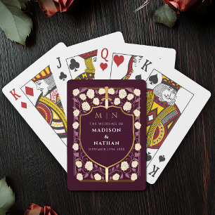 Baralho Red Royal Sword Shield Weding Favor