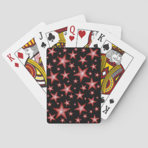 Baralho Red Stars Black jogando cartas