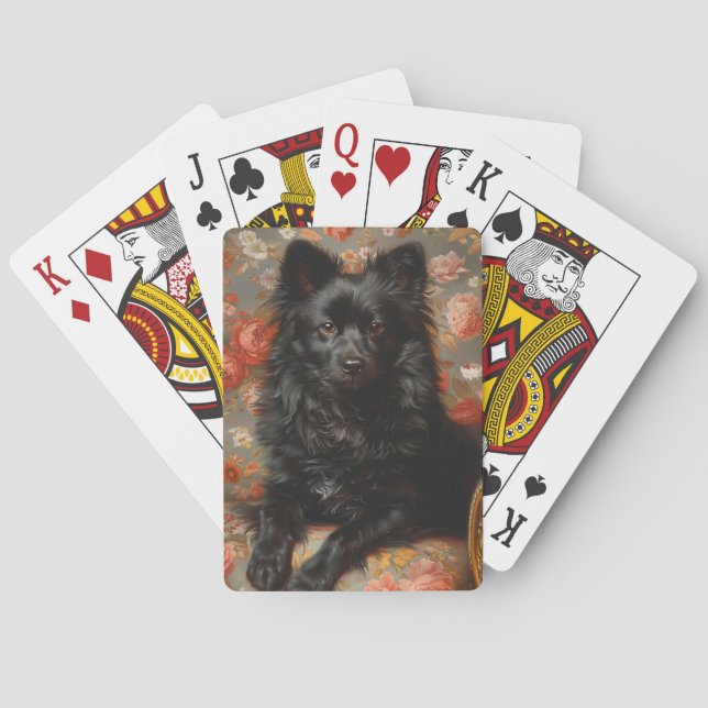 Baralho Regal Schipperke Dog Vintage (Verso)